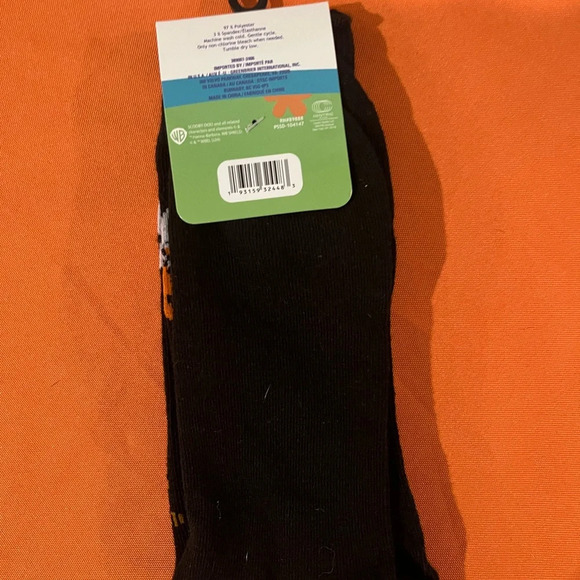 Black and Orange Ghost Design Socks - Picture 5 of 7